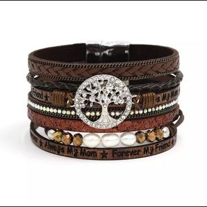 Brown Always my Mom ⭐️ Forever my Friend bracelet